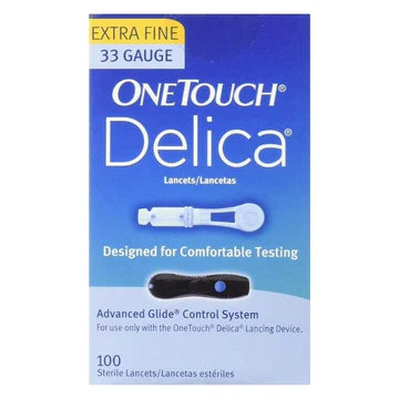 OneTouch Delica 33g Lancets